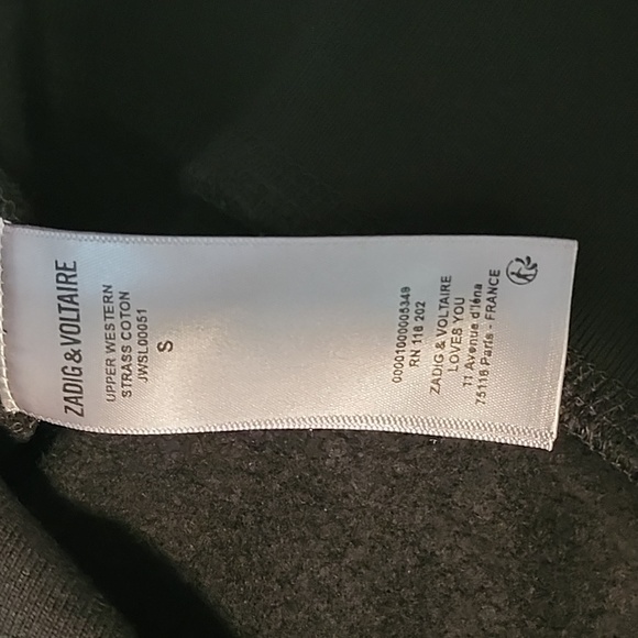 Zadig & Voltaire Jeweled Crewneck Sweatshirt - Size small - Picture 7 of 7